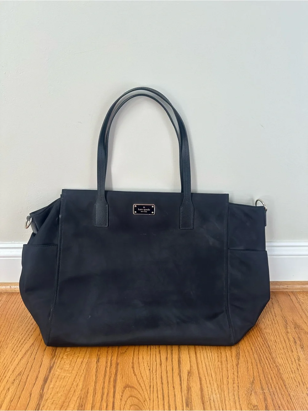 kate spade Black Nylon diaper bag